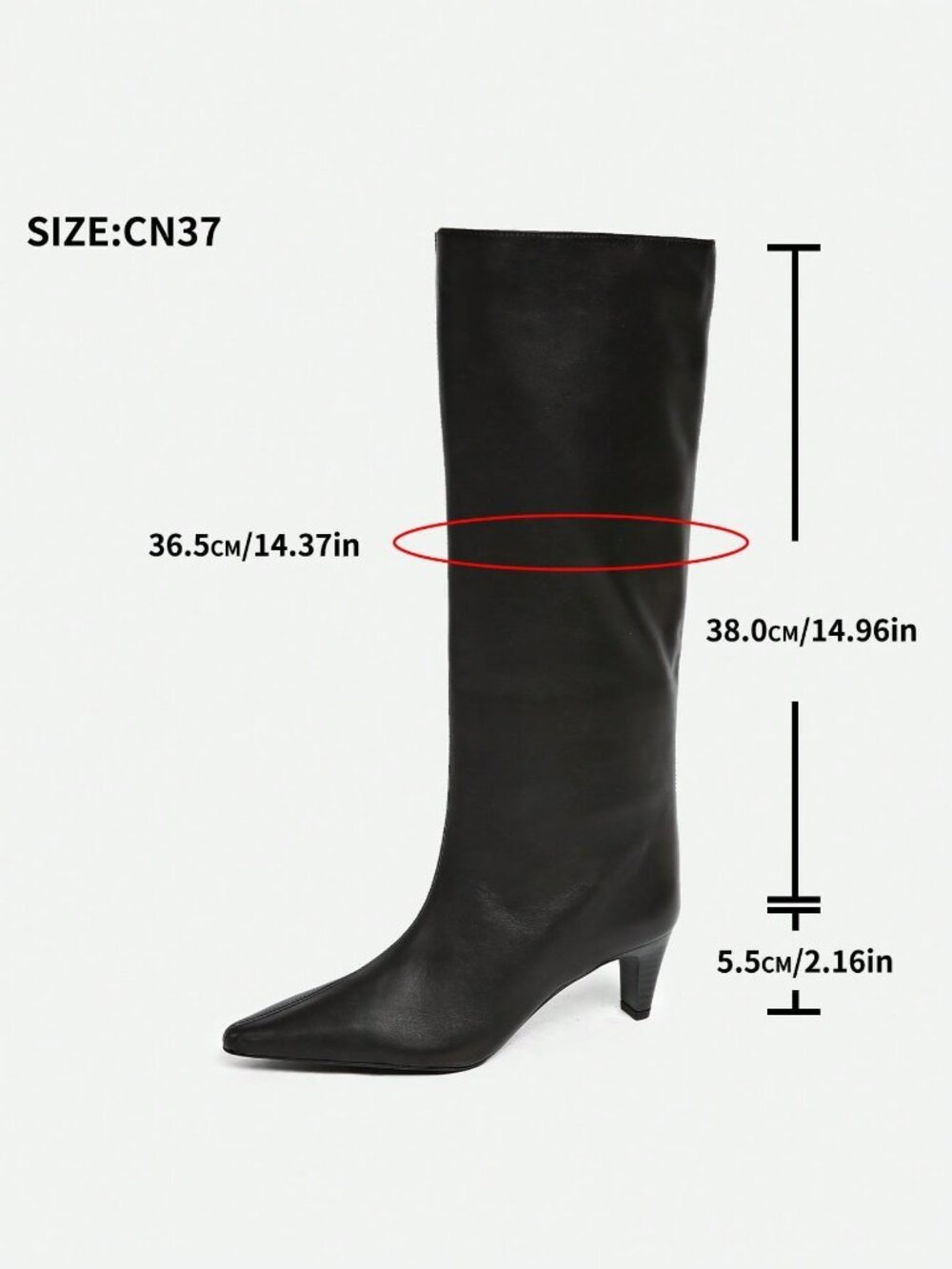 Black Western Women's Kitten Heel Boots - Picture 8 of 9